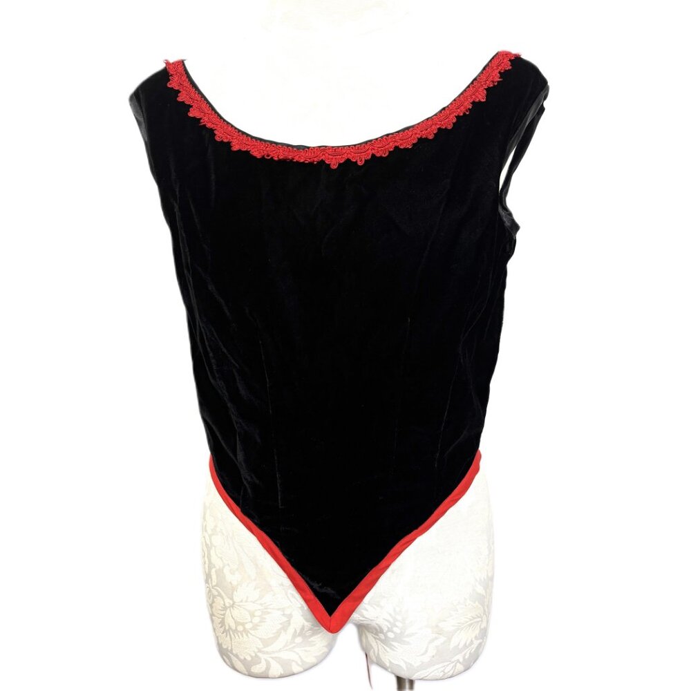 SDL Renaissance Medieval Black Velvet Vest EUC Large - Picture 3 of 15
